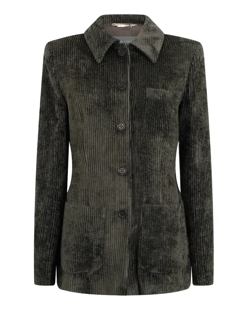 Alberta Ferretti corduroy button-up jacket - Grün Grün