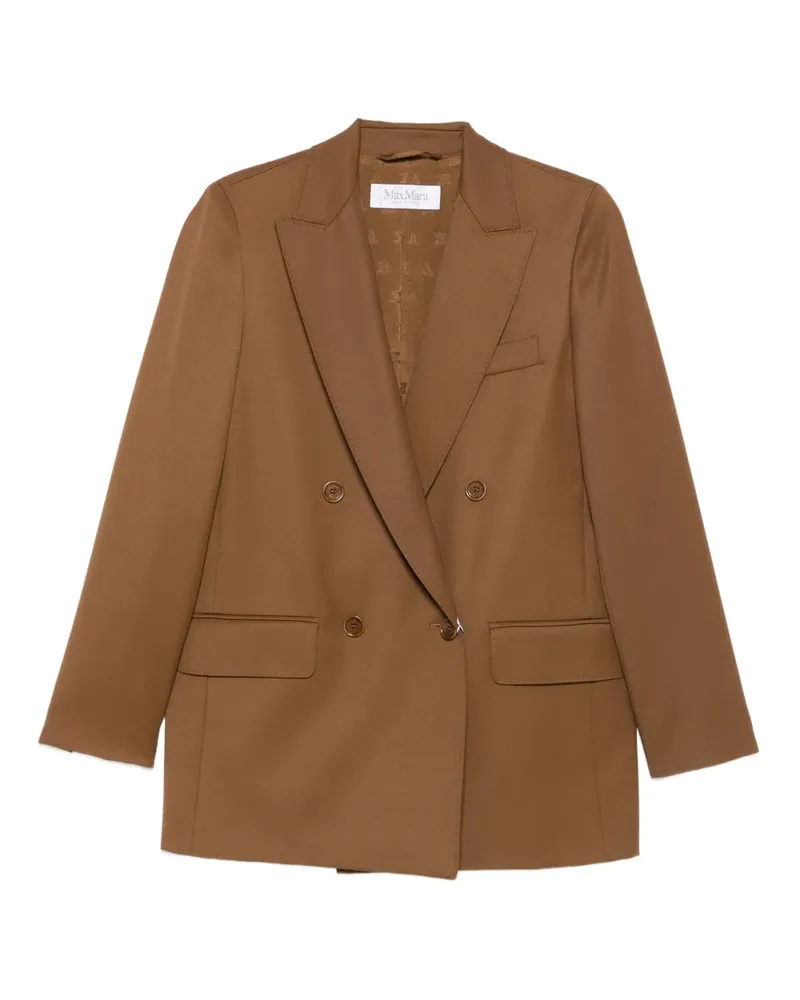 Max Mara Doppelreihiger Blazer - Braun Braun