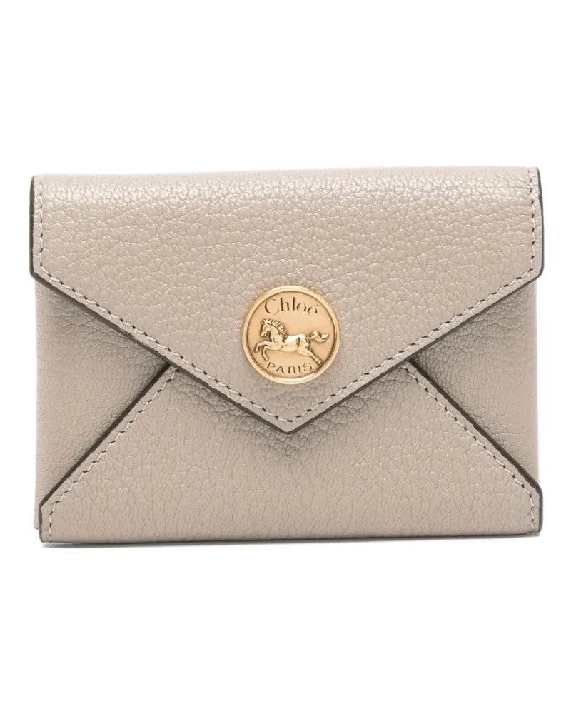 Chloé logo-detail card holder - Nude Nude