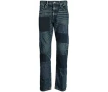 Ausgeblichene Jeans mit Patches