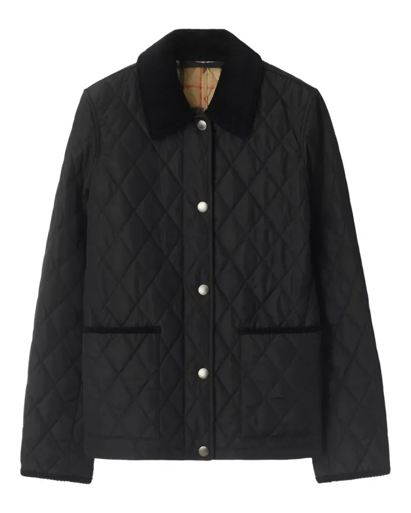 Burberry Gesteppte Jacke - Schwarz Schwarz