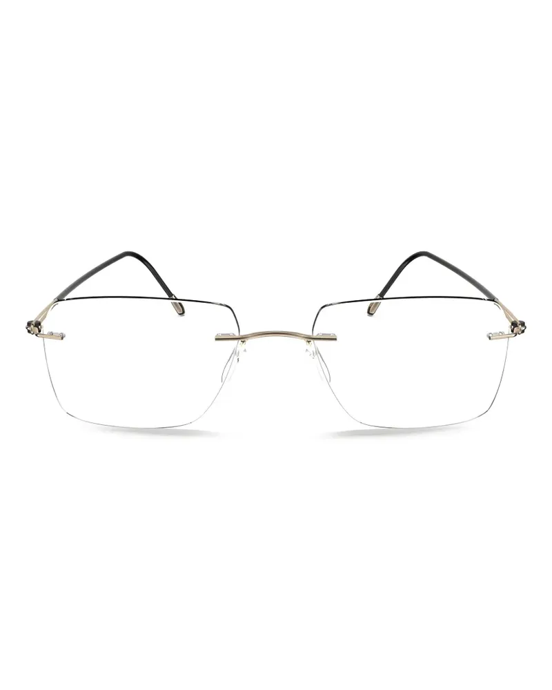 Silhouette Lite Spirit RL rectangle-frame glasses - Gold Gold