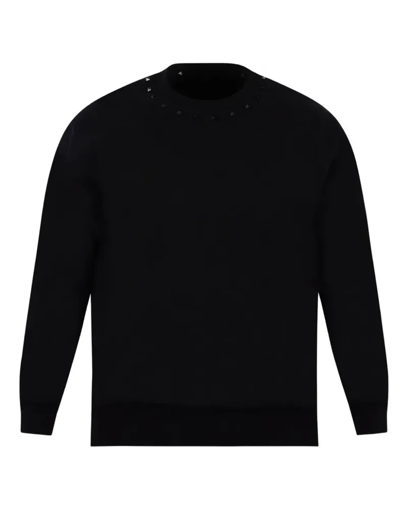 Yes London Sweatshirt mit verziertem Kragen - Schwarz Schwarz