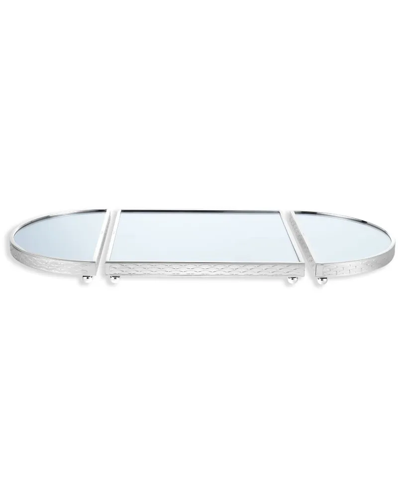 Christofle Sève D'Argent Serviertablett (32cm x 16cm) - Silber Silber