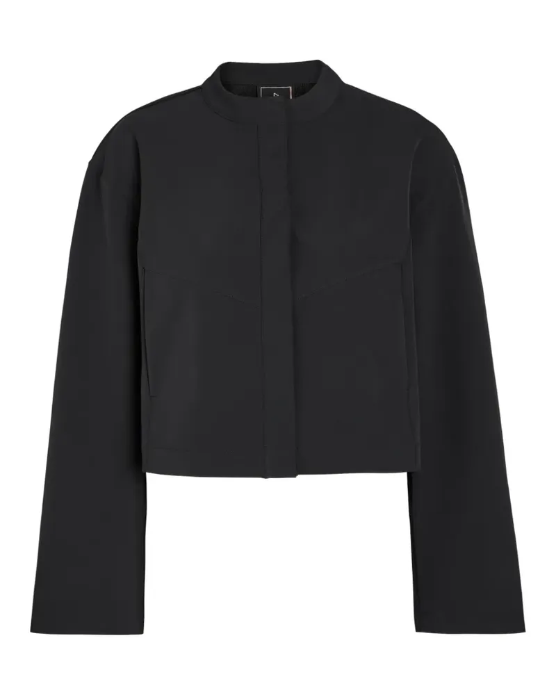 Nike high-neck panelled jacket - Schwarz Schwarz