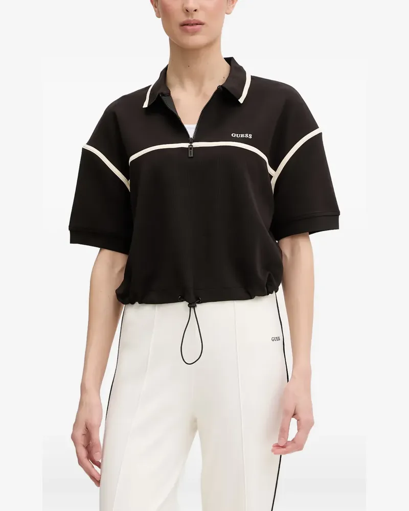 Guess drawstring-hem polo-shirt - Braun Braun