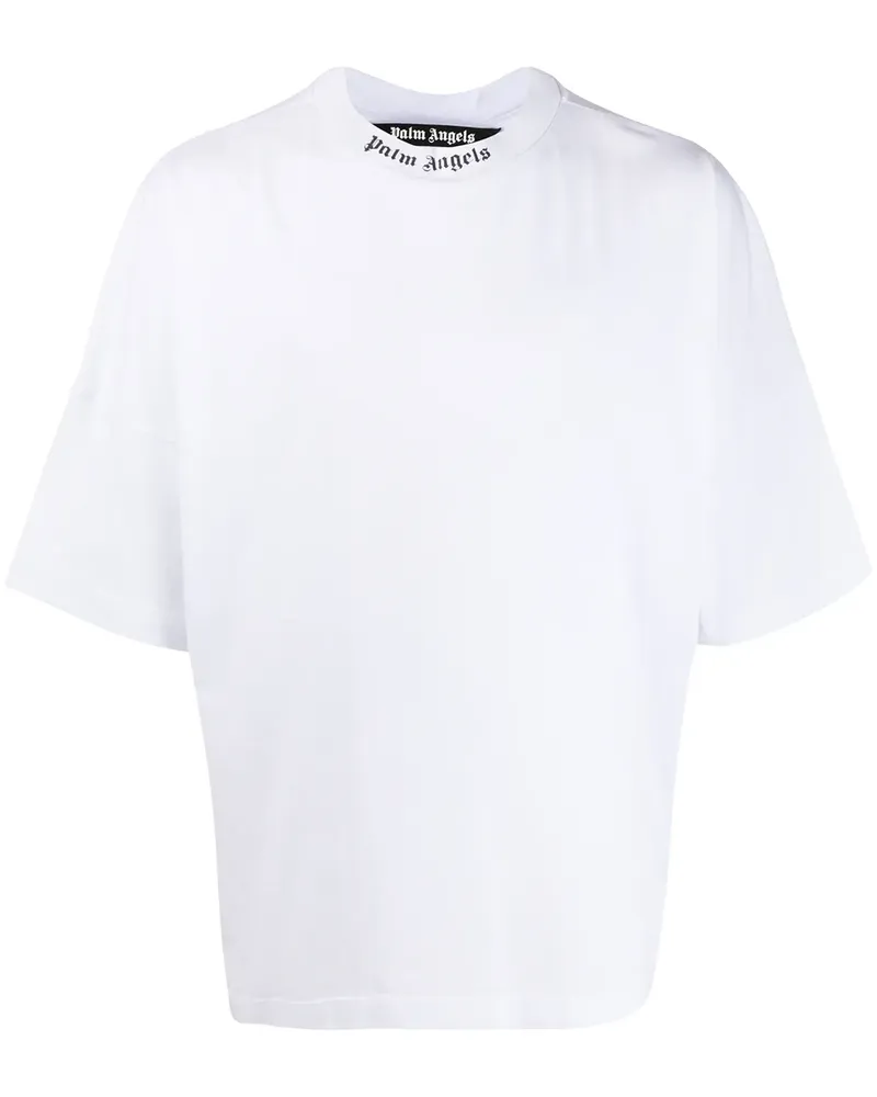 Palm Angels T-Shirt mit Logo-Print - Weiß Weiß