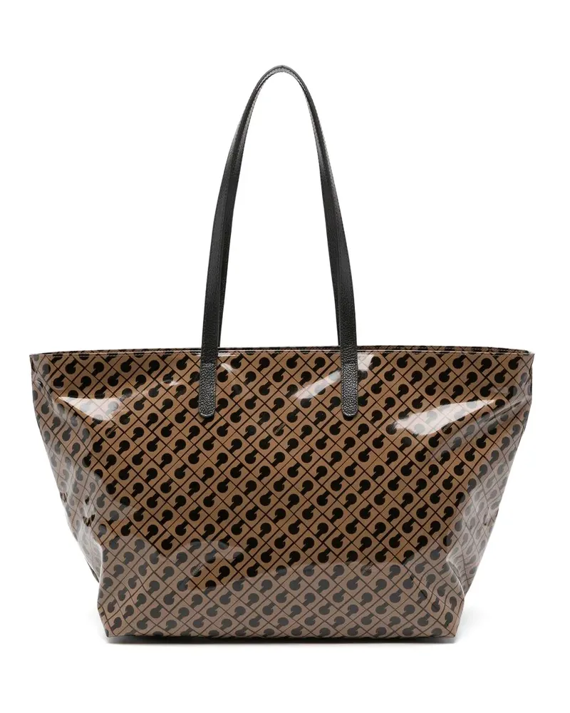 Gherardini Gemusterter Rucksack - Braun Braun