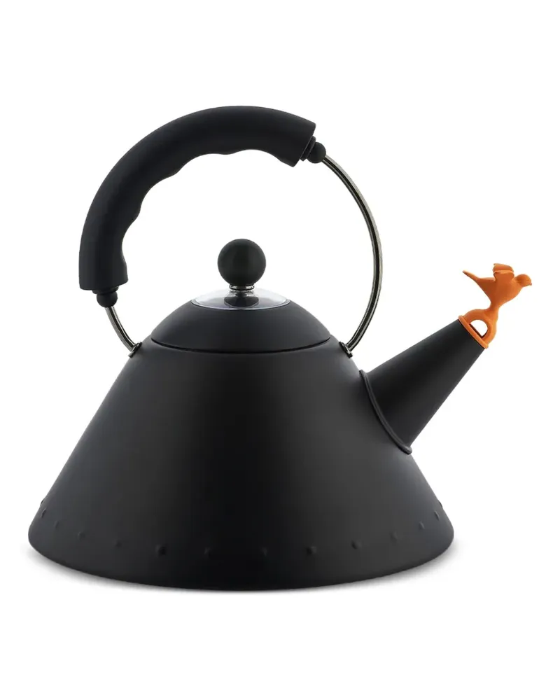 Alessi Wasserkocher mit Vogel - Schwarz Schwarz
