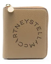 Stella McCartney Portemonnaie mit Logo-Print Neutrals