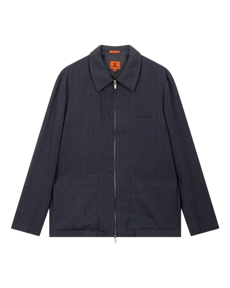 BARENA Hemdjacke mit Reißverschluss - Blau Blau