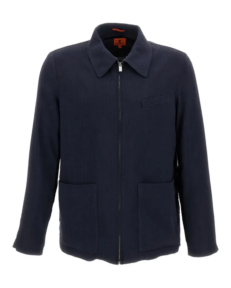 BARENA zip-up overshirt jacket - Blau Blau