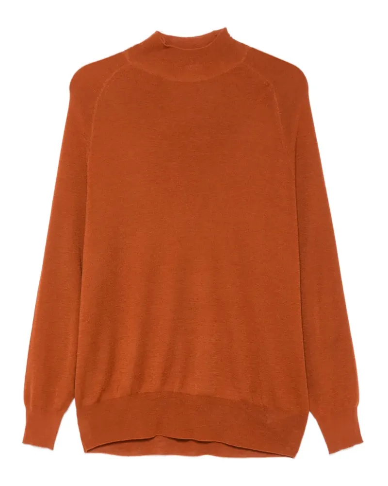 ASPESI Pullover mit Stehkragen - Orange Orange