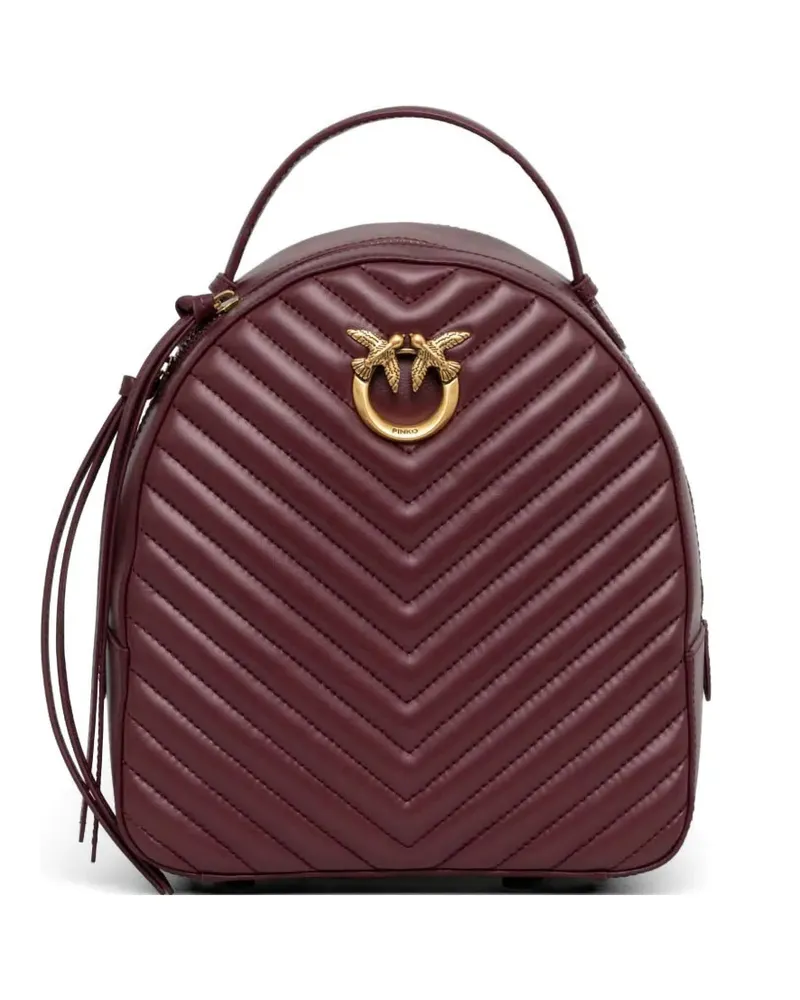 Pinko Love Rucksack mit Zickzackmuster - Rot Rot