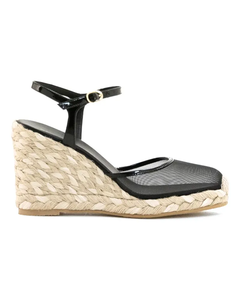 Stuart Weitzman ankle strap espadrilles - Schwarz Schwarz