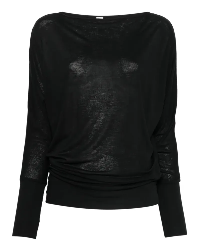 Totême Oberteil mit langen Ärmeln - Schwarz Schwarz