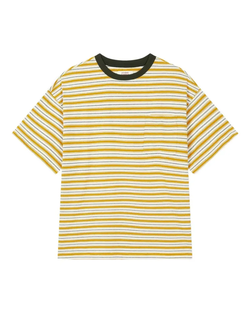 STUDIO TOMBOY Gestreiftes T-Shirt - Gelb Gelb