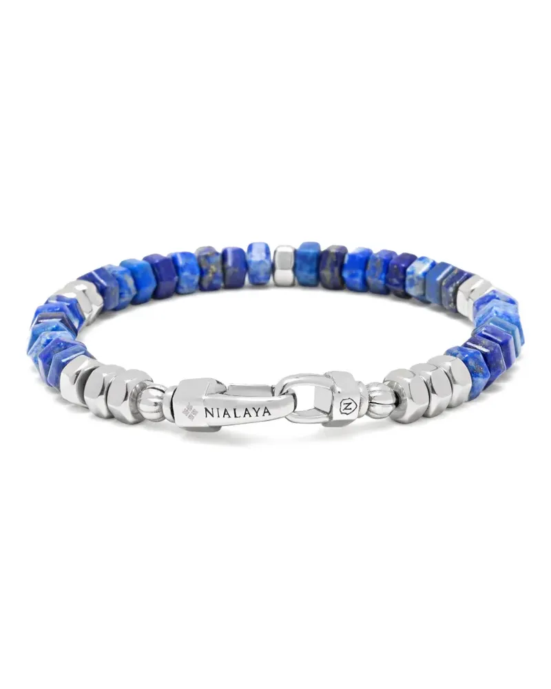 Nialaya Armband mit Lapislazuli-Perlen - Blau Blau