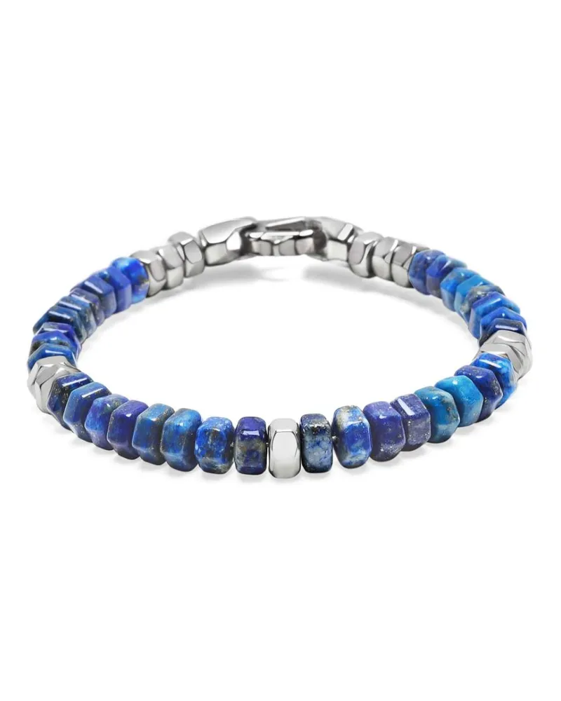 Nialaya Armband mit Lapislazuli-Perlen - Blau Blau