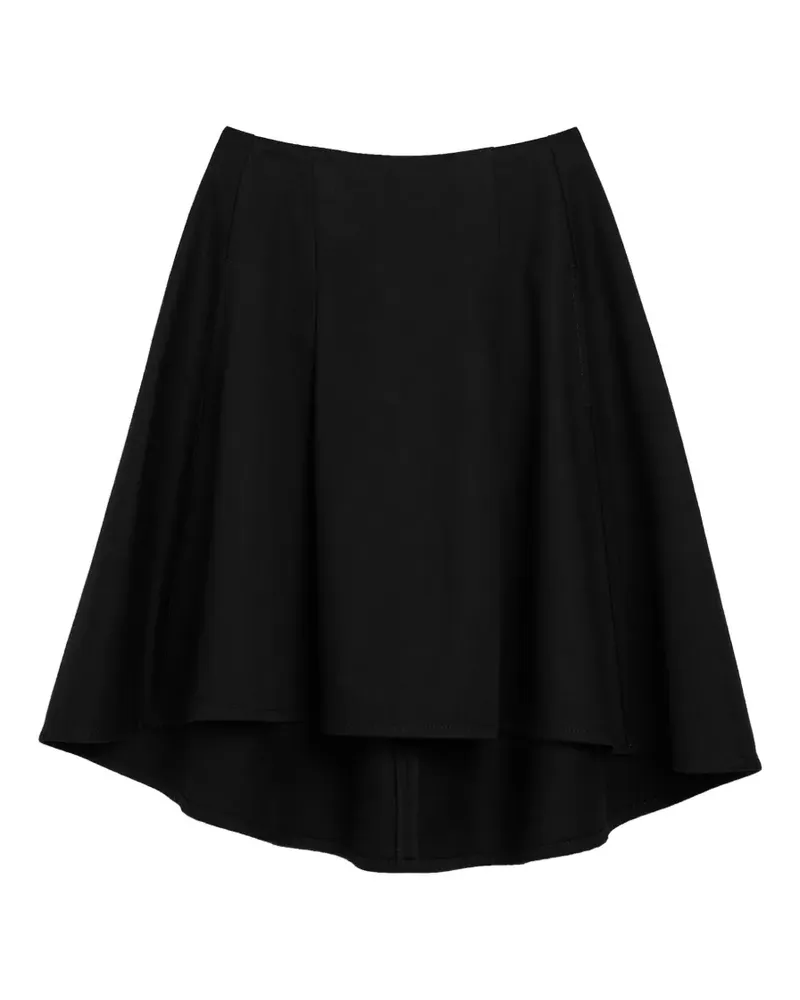 AMI Paris Midirock in A-Linie - Schwarz Schwarz