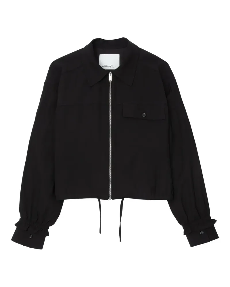 3.1 phillip lim Bluse mit Reißverschluss - Schwarz Schwarz