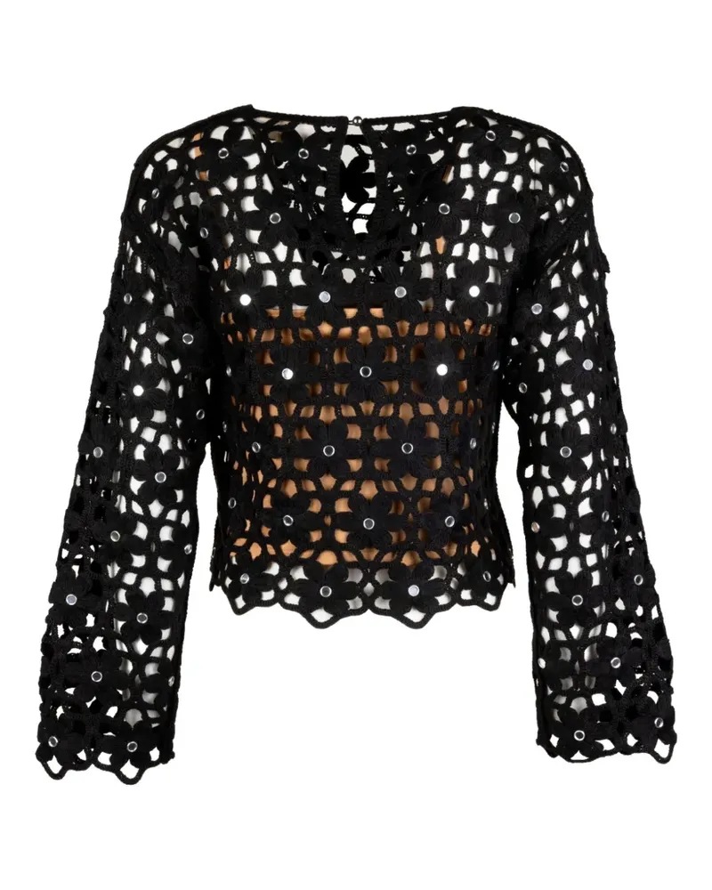 Michael Kors openwork sweater - Schwarz Schwarz