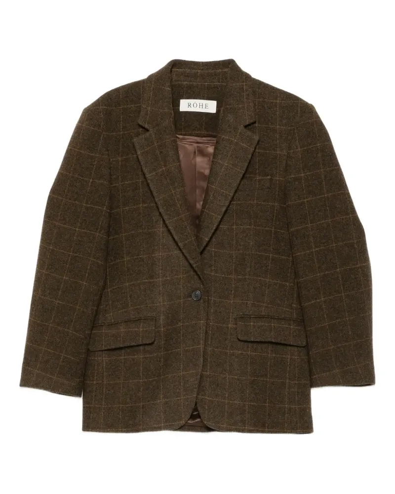 Róhe Karierter Oversized-Blazer - Braun Braun