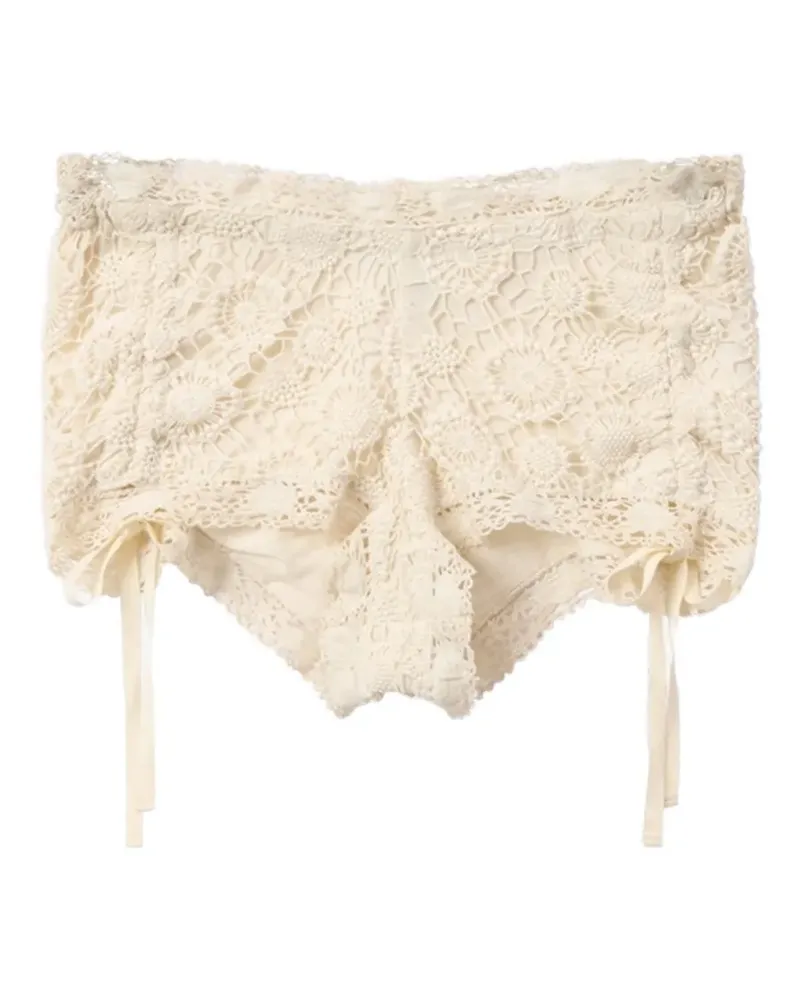 Isabel Marant Kurze Yeliz Shorts mit Blumendetail - Nude Nude