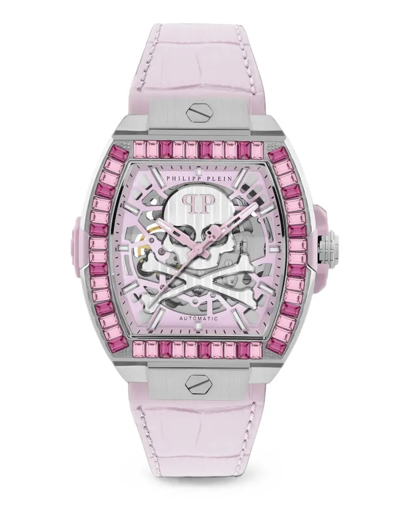 Philipp Plein The Skeleton Baguettes Armbanduhr - Rosa Rosa