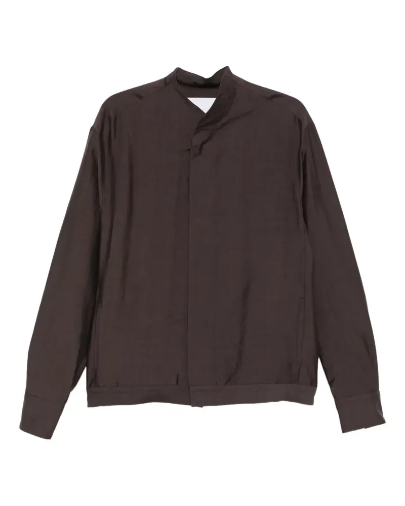 Costumein Base Otax Hemd ohne Kragen - Braun Braun