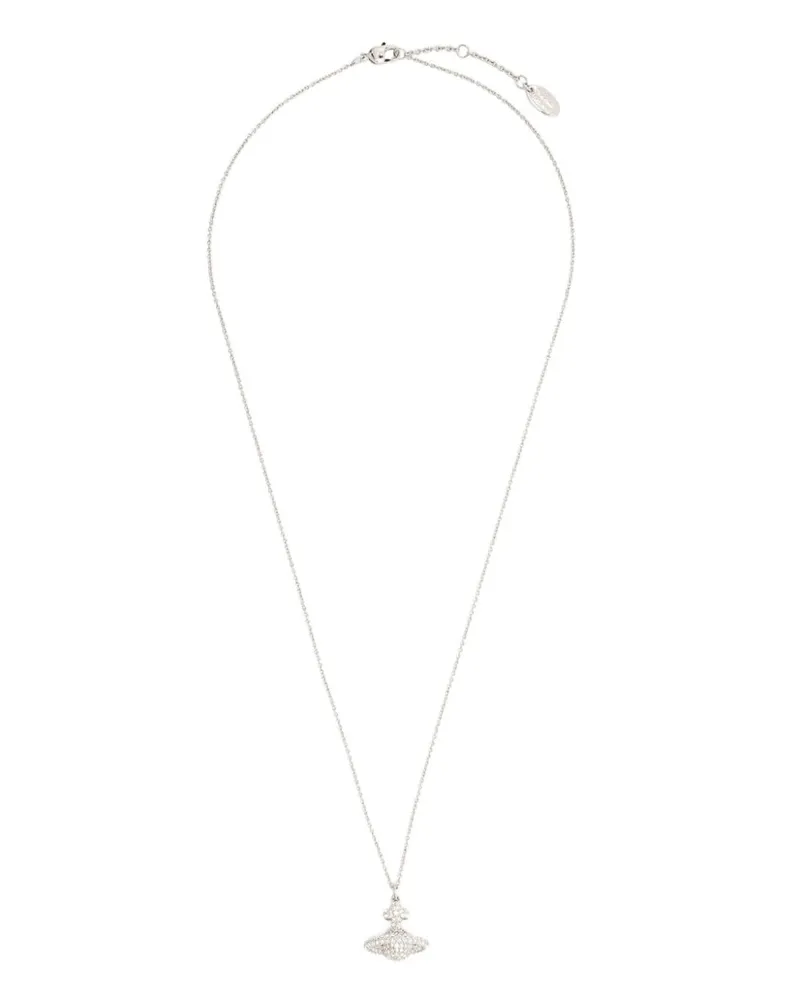 Vivienne Westwood Kleine Grace Halskette mit Orb-Anhänger Silber