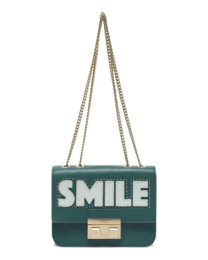 Furla Mini Bella Schultertasche - Grün Grün