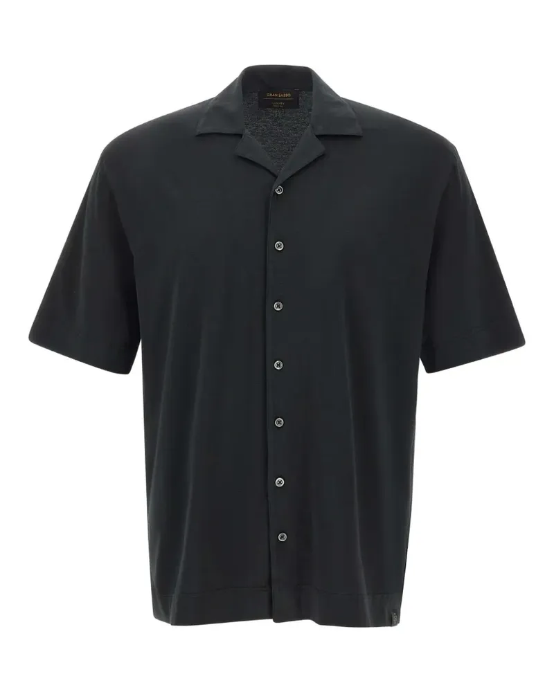 Gran Sasso short-sleeve shirt - Schwarz Schwarz