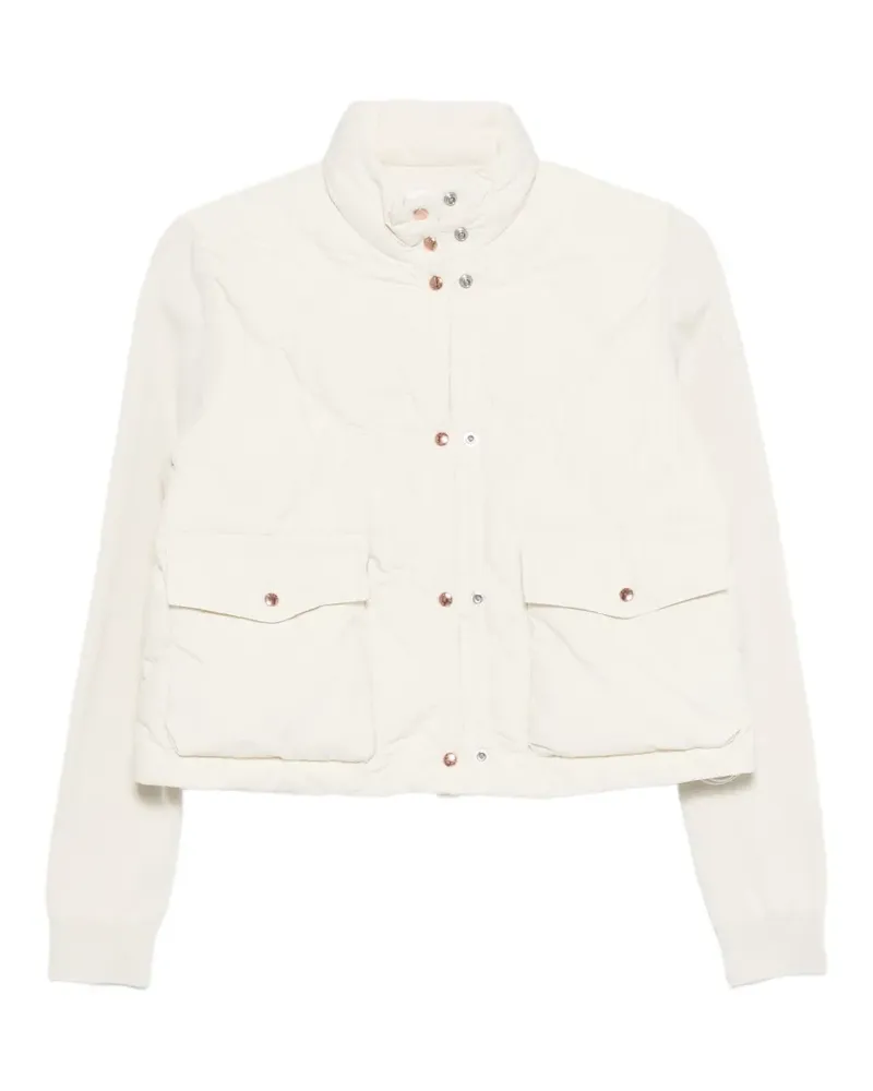 Moncler quilted pocketed jacket - Nude Nude