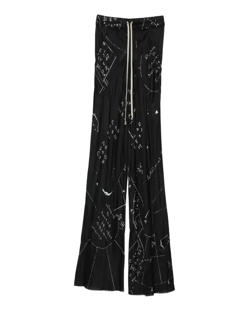 Rick Owens Hose mit Kordelzug - Schwarz Schwarz