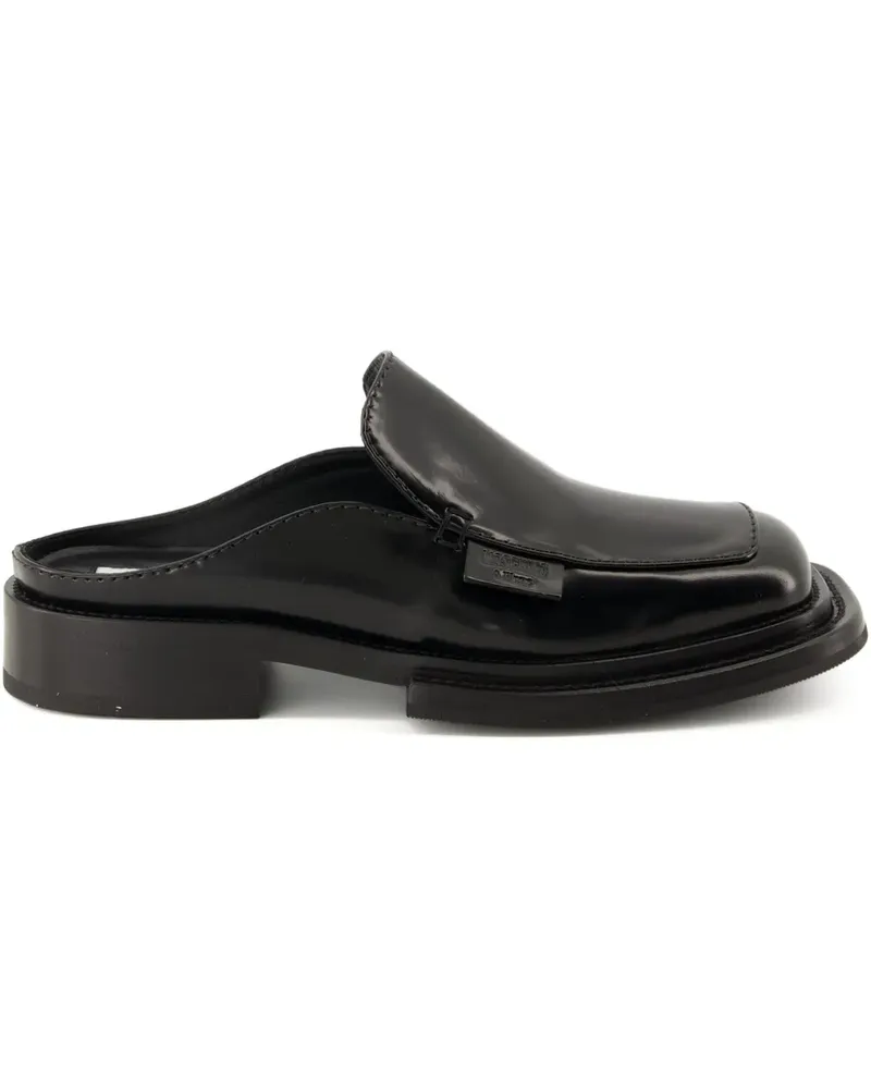 Moschino leather mules - Schwarz Schwarz