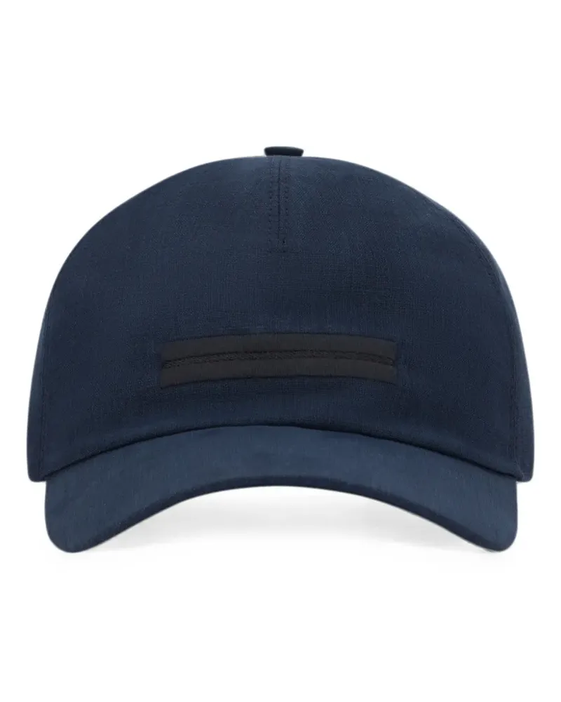 Ermenegildo Zegna Oasi logo-plaque baseball cap - Blau Blau