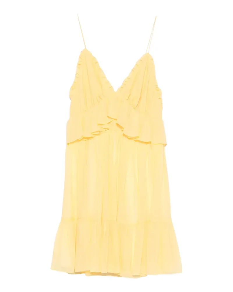 Raquel Diniz Kleid mit Rüschen - Gelb Gelb
