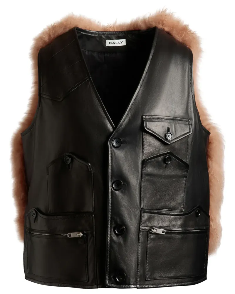 Bally Weste mit Einsätzen - Schwarz Schwarz