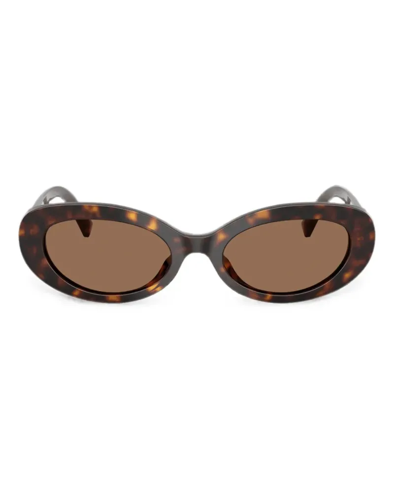 Dolce & Gabbana DG Devotion Sonnenbrille in Schildpattoptik - Braun Braun