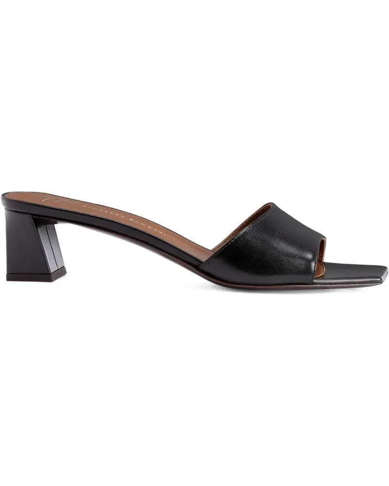 Giuseppe Zanotti Talia Mules 45mm - Schwarz Schwarz