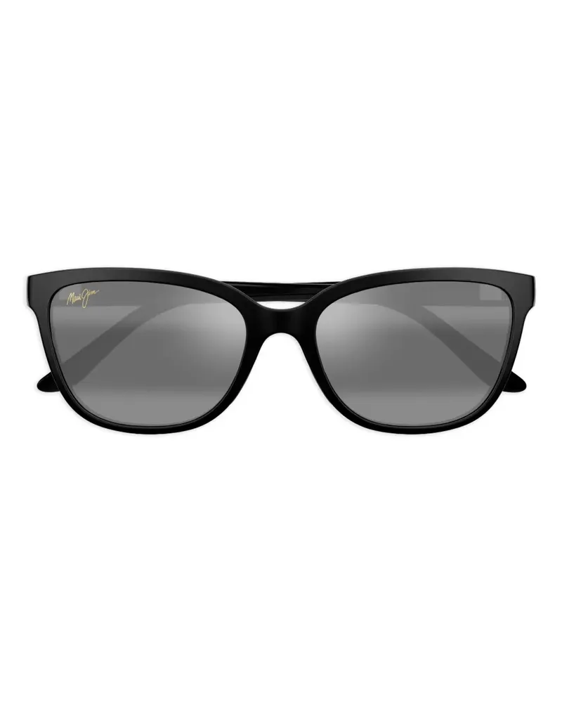 Maui Jim Honi Sonnenbrille mit eckigem Gestell - Schwarz Schwarz