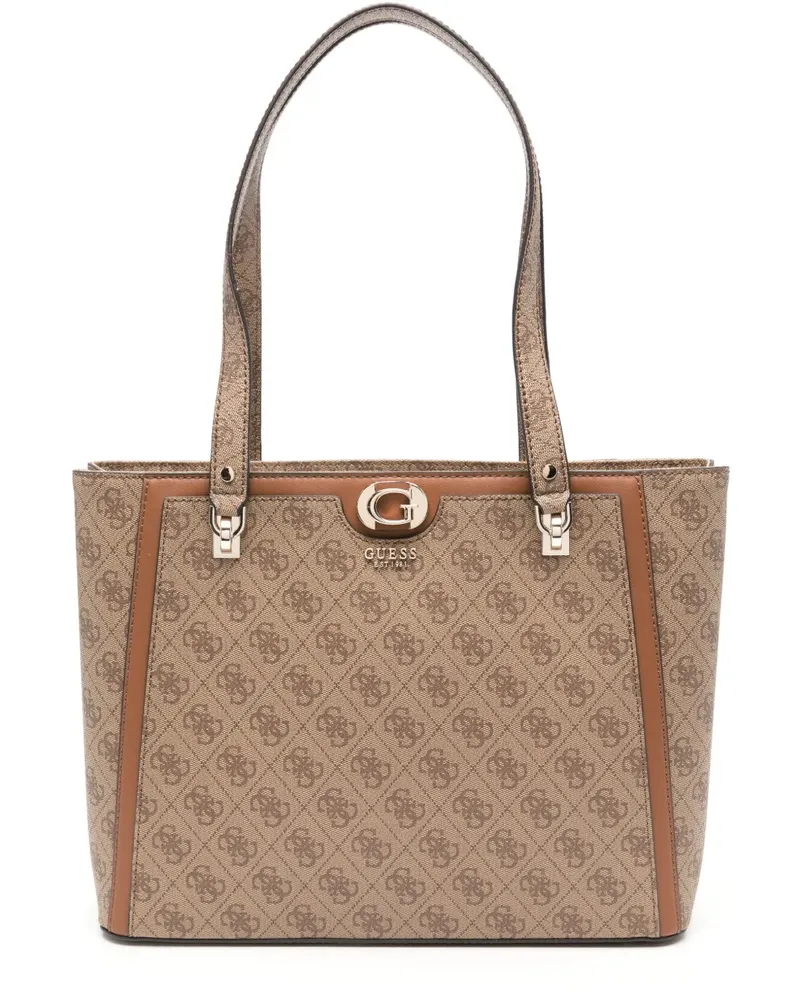 Guess Shopper mit Monogramm - Braun Braun
