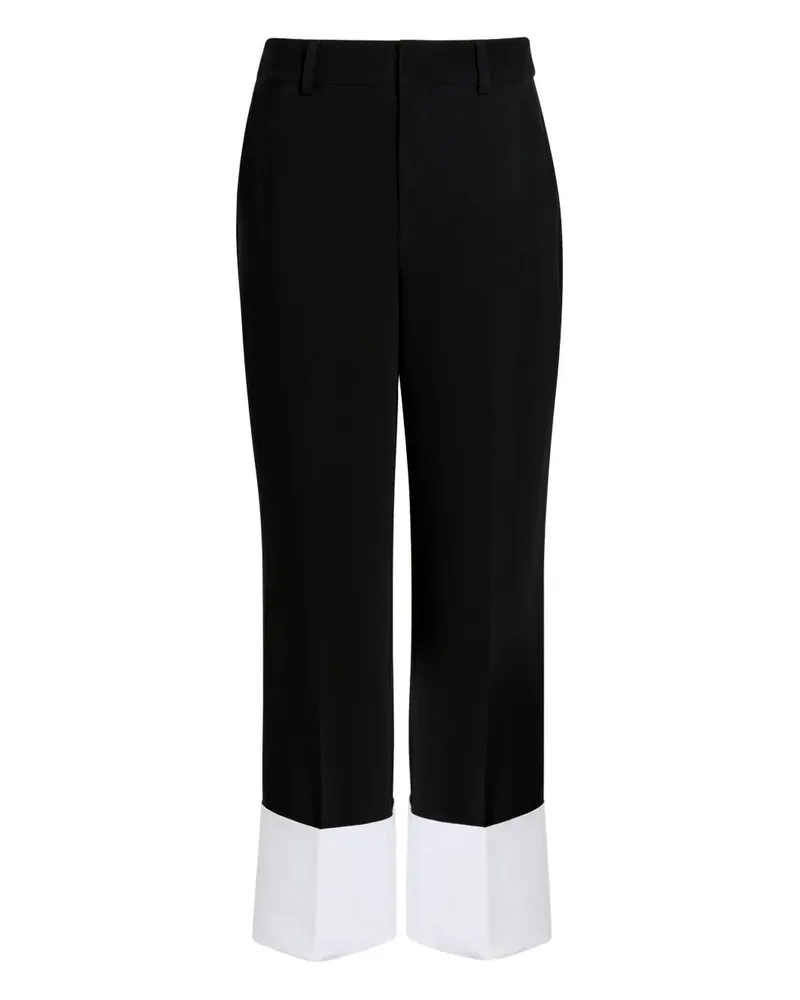 Cinq à Sept Maesa Hose in Colour-Block-Optik - Schwarz Schwarz