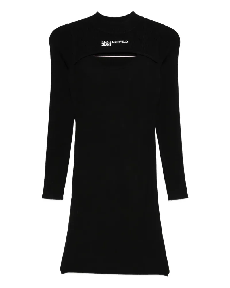 Karl Lagerfeld Minikleid mit Cut-Out - Schwarz Schwarz