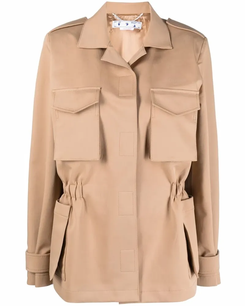 OFF-WHITE Jacke mit Diag-Print - Nude Nude