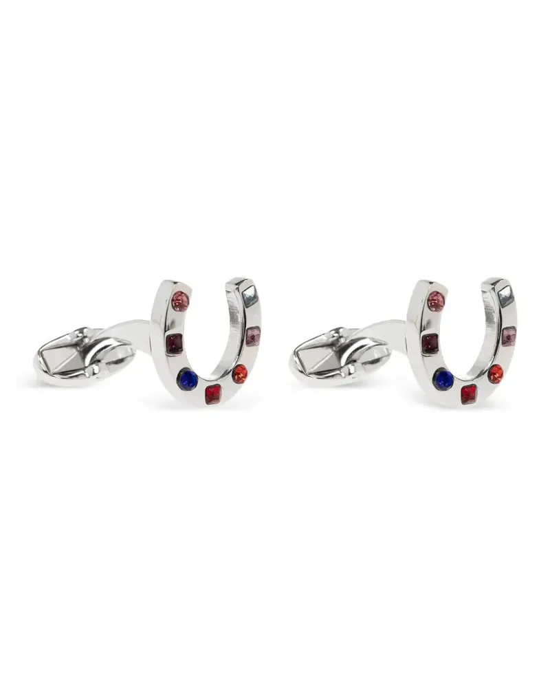 Paul Smith Lucky Horseshoe cufflinks - Silber Silber