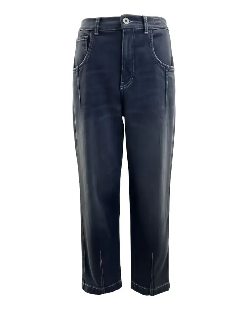 Eleventy contrast-stitch jeans - Schwarz Schwarz