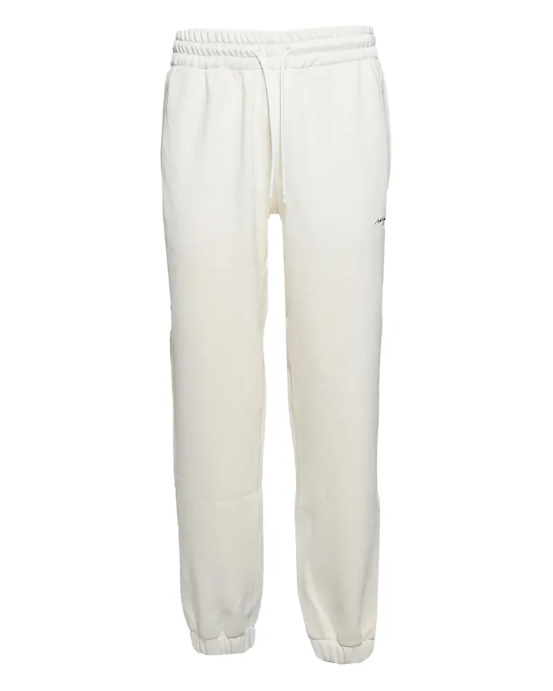 MSGM Jogginghose mit Logo-Stickerei - Weiß Weiß
