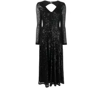 Maxikleid mit Pailletten - Schwarz